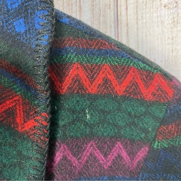 Vintage Katie Brooke Blazer coat Womens Sz 16 wool blend Aztec southwestern USA - Picture 9 of 11